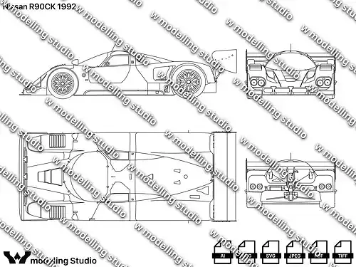 Nissan R90CK 1992 blueprint
