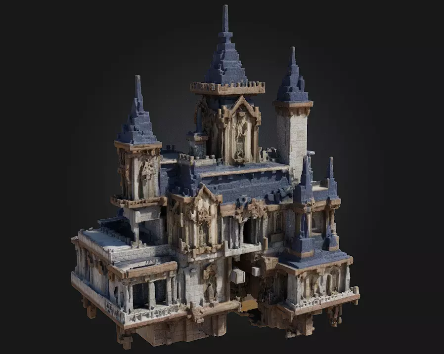 Skyward Castle 3D model_0