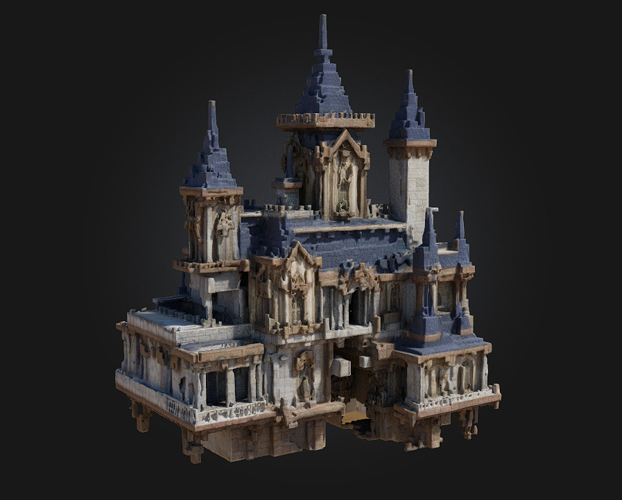 Skyward Castle 3D model_4