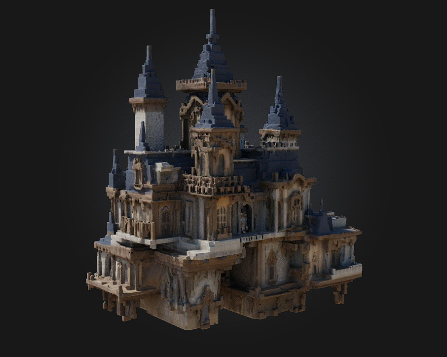 Skyward Castle 3D model_3