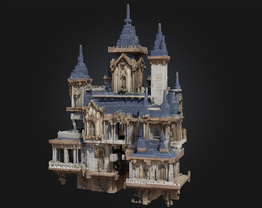 Skyward Castle 3D model_1