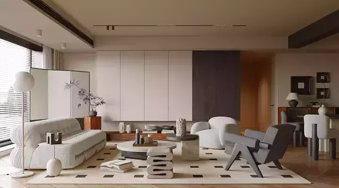modern living room interior scenes 94