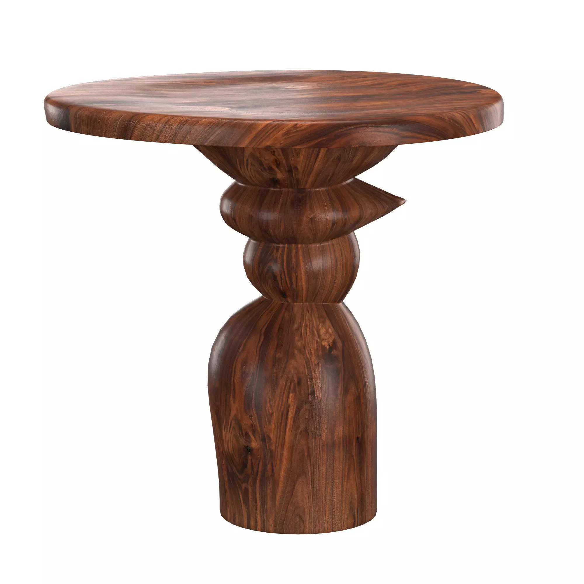 Elefante No 19 side table walnut 3D model_0
