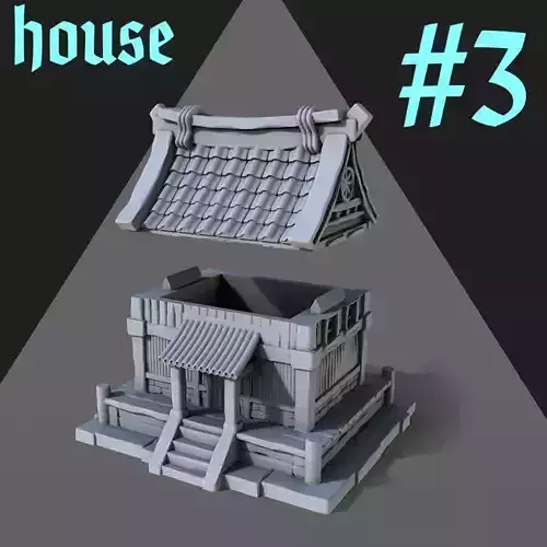 Japanese House 3D print model