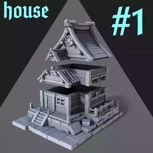 Japanese House 3D print model