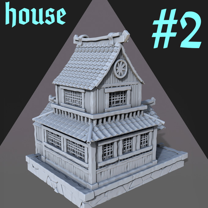 Japanese House 3D print model_2