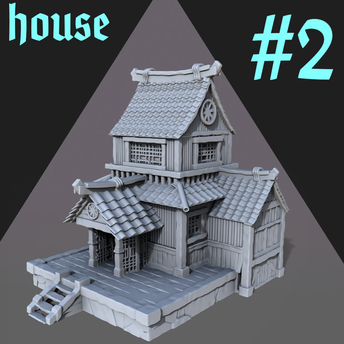 Japanese House 3D print model_1