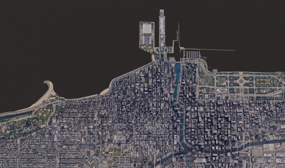 Chicago City 3D print model_5
