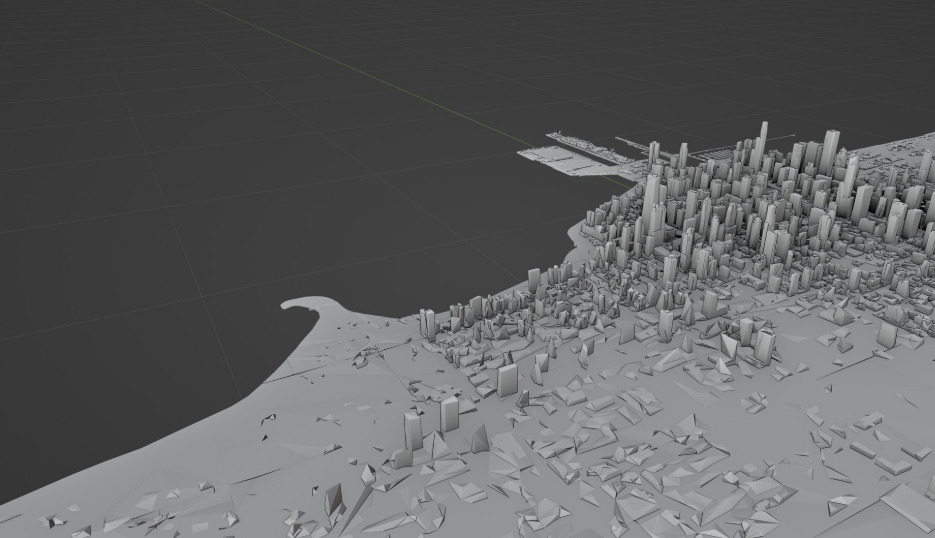 Chicago City 3D print model_9