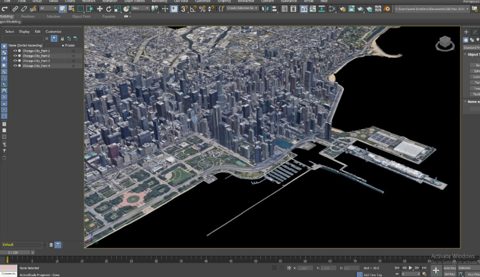 Chicago City 3D print model_8