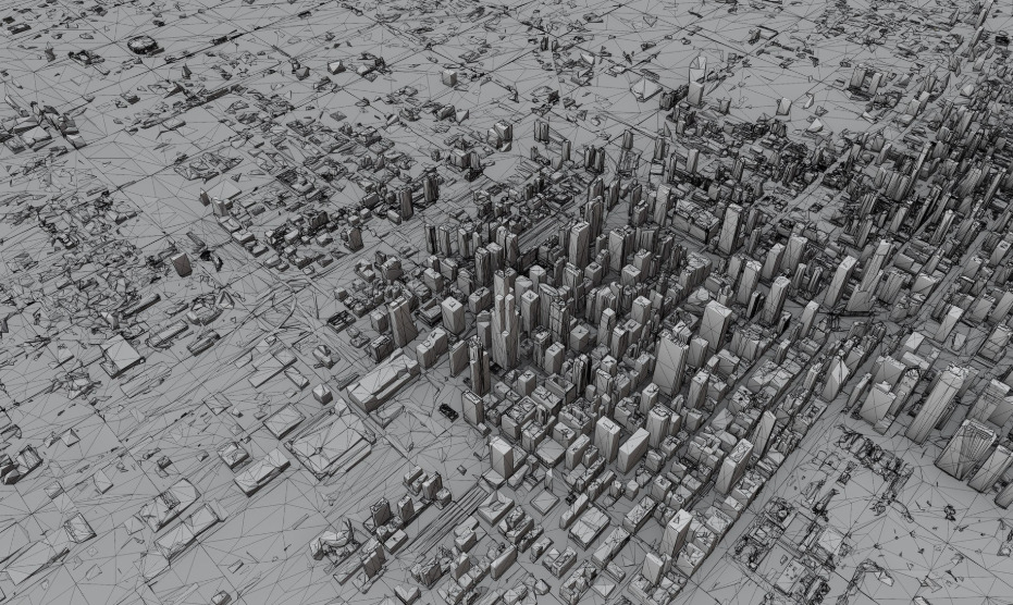 Chicago City 3D print model_11