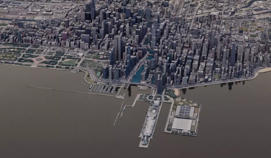 Chicago City 3D print model_0