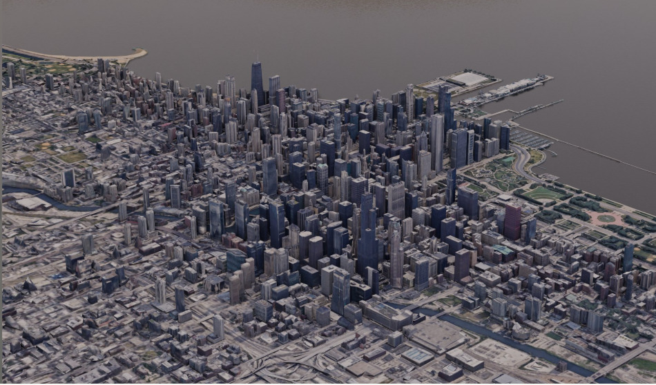 Chicago City 3D print model_4