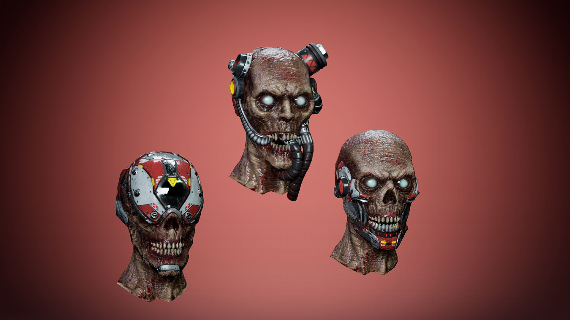 Cyborg Mutant1 Low-poly 3D model_4