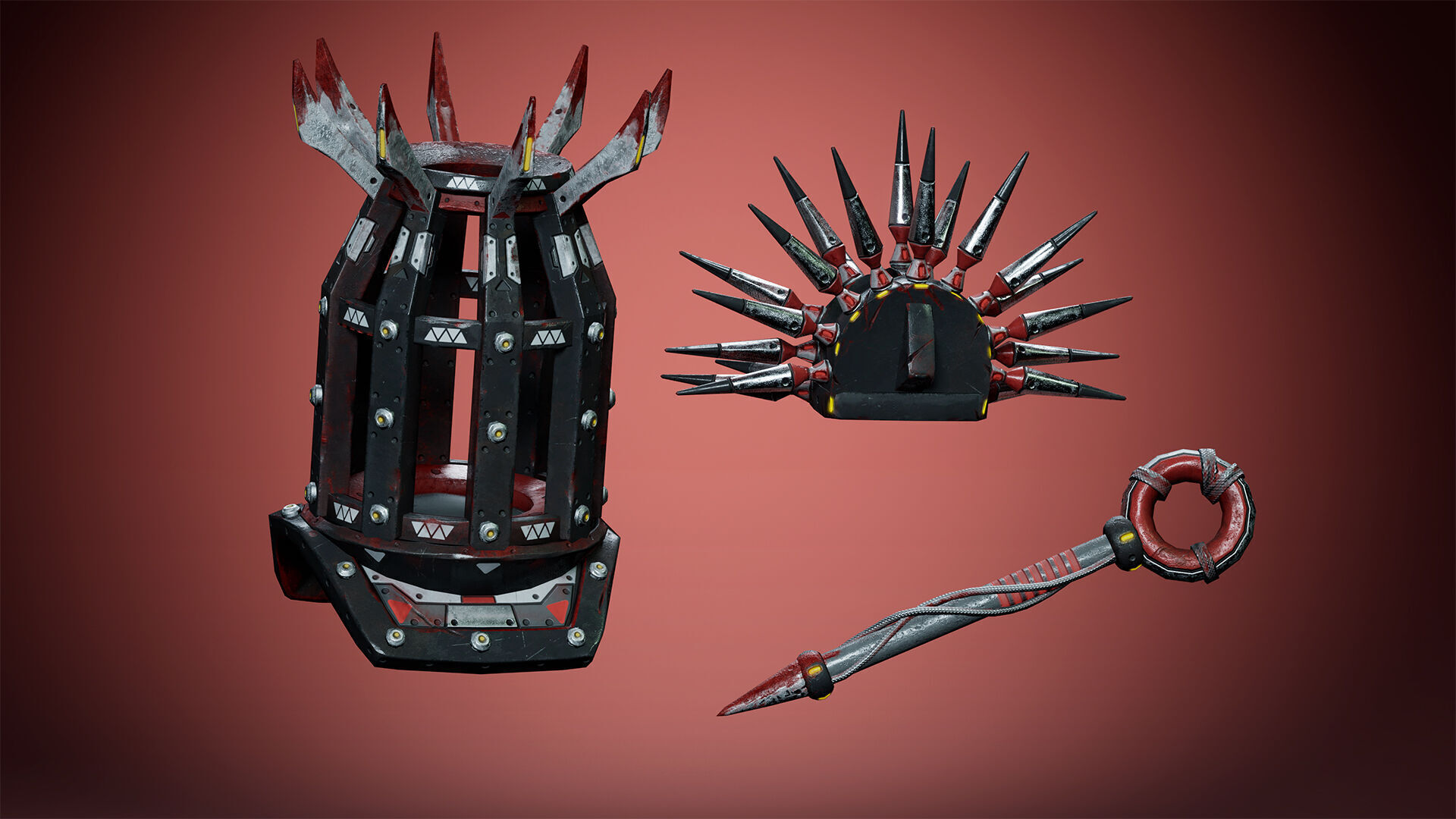 Cyborg Mutant1 Low-poly 3D model_5