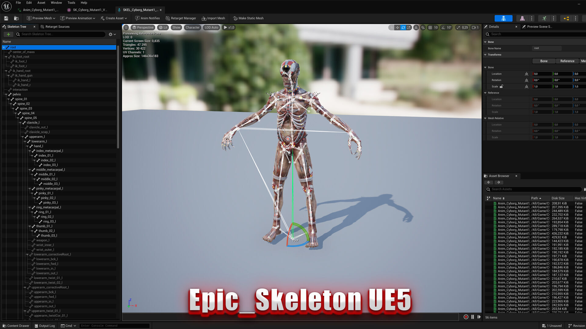 Cyborg Mutant1 Low-poly 3D model_6