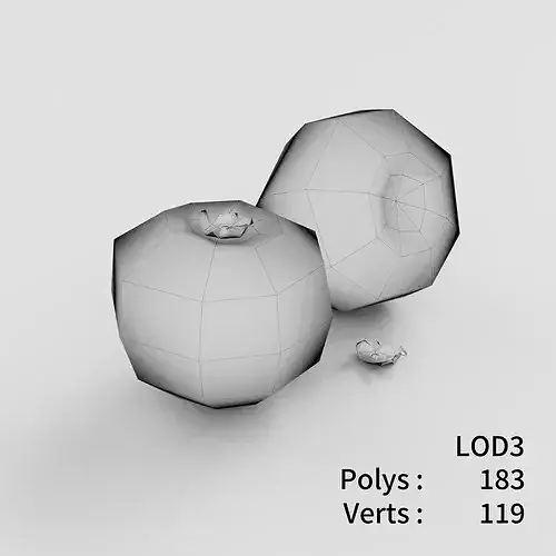 Tomatoes 3D model Low-poly 3D model 6