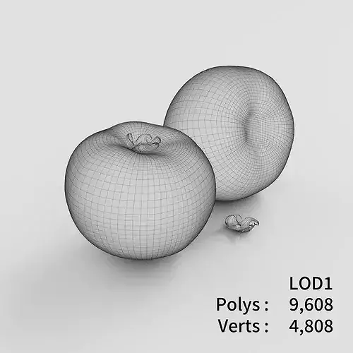 Tomatoes 3D model Low-poly 3D model 4