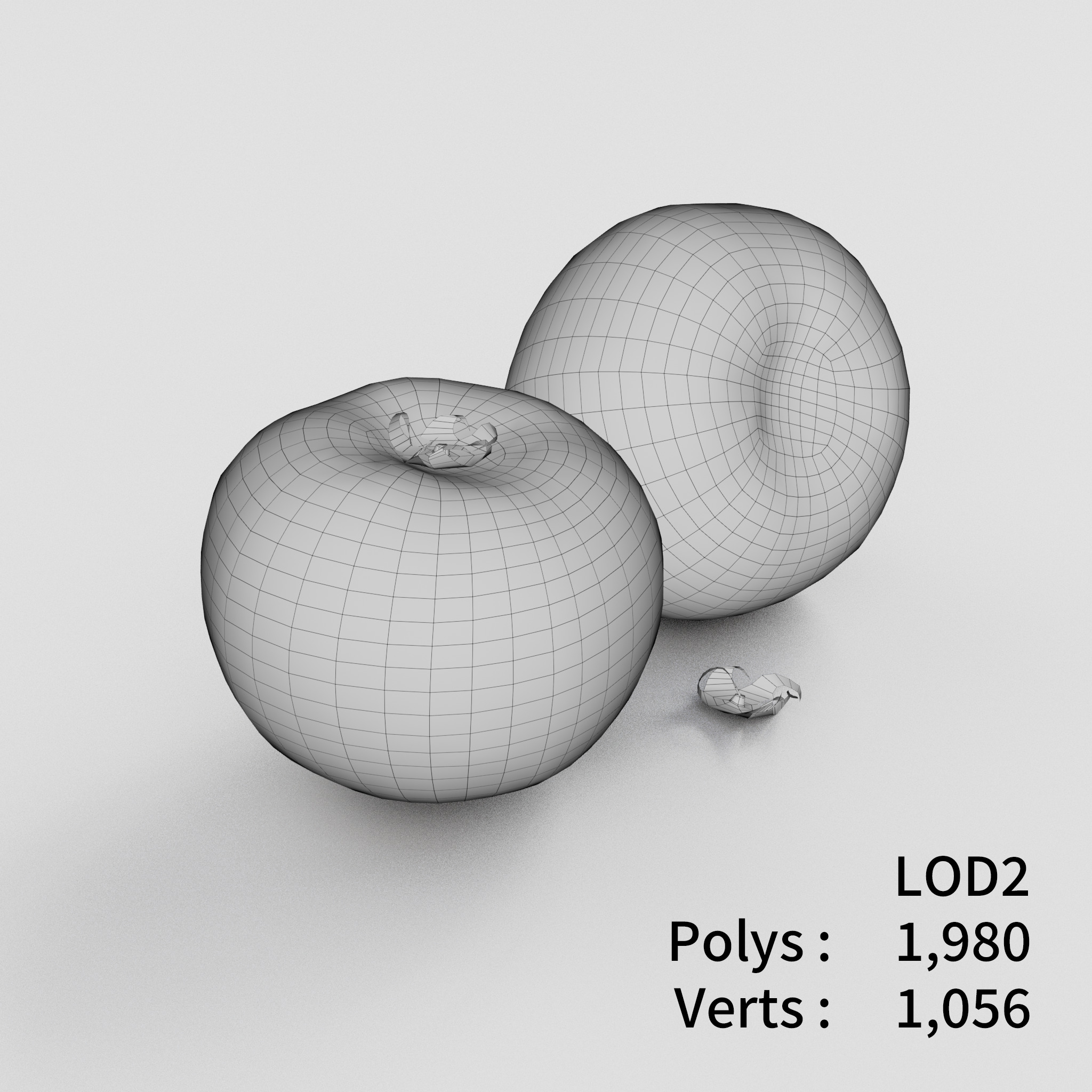 Tomatoes 3D model Low-poly 3D model_4