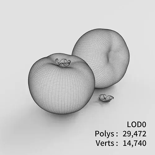 Tomatoes 3D model Low-poly 3D model 3