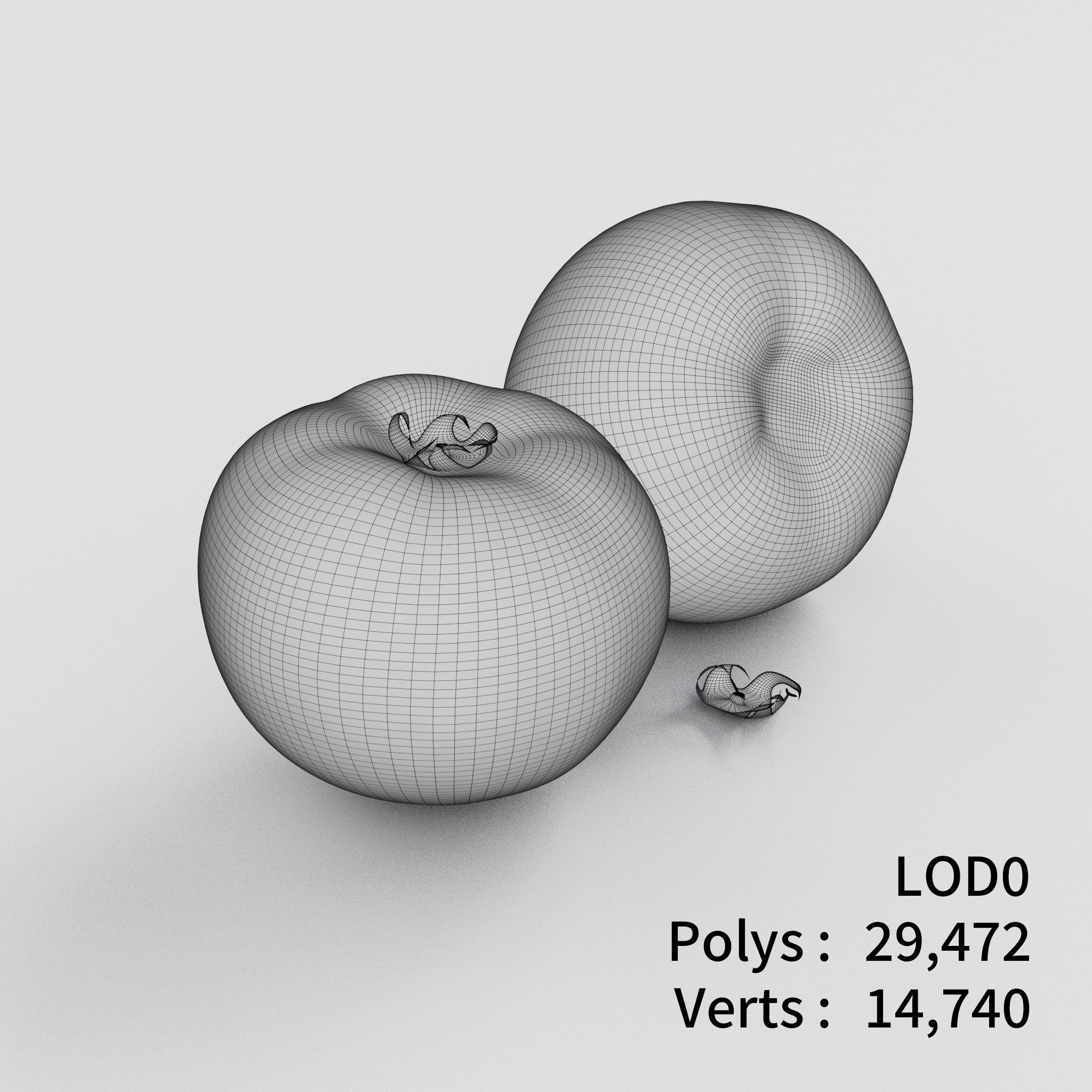 Tomatoes 3D model Low-poly 3D model_2