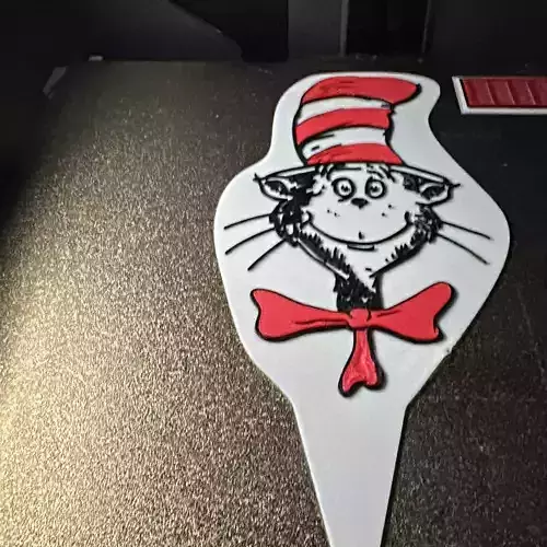 Cake Topper - Dr Suess - Cat in the Hat