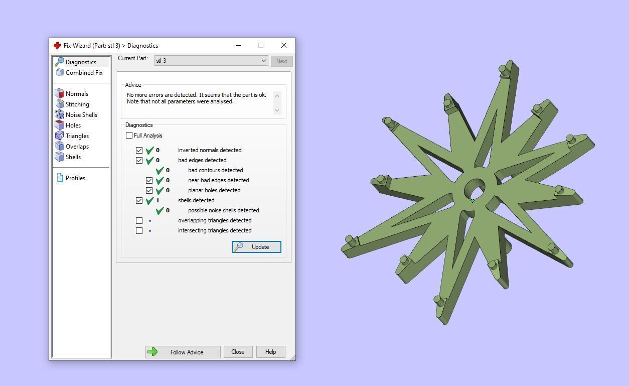Stern Ring 3D Model Gold and Diamond Starburst Design 3D print model_11