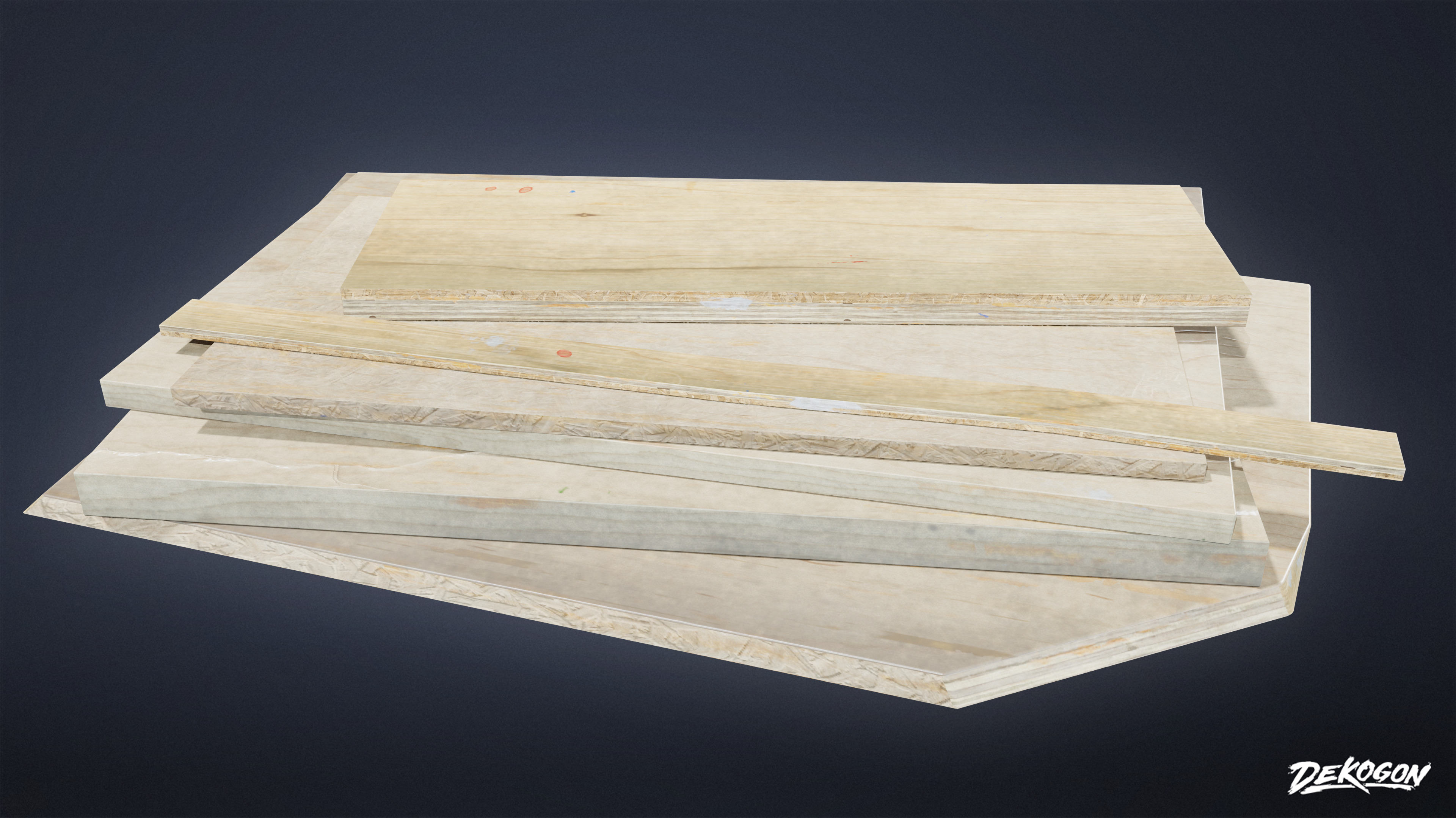 SUBURBS - Shelves Garage 01 - LOW POLY Low-poly 3D model_6