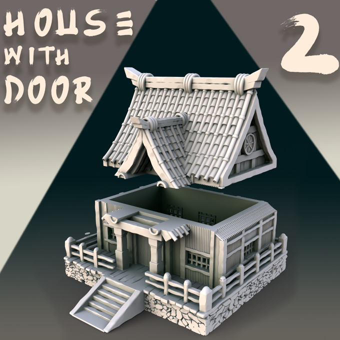 Japanese house 3D print model_2