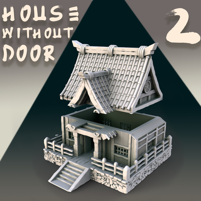 Japanese house 3D print model_1