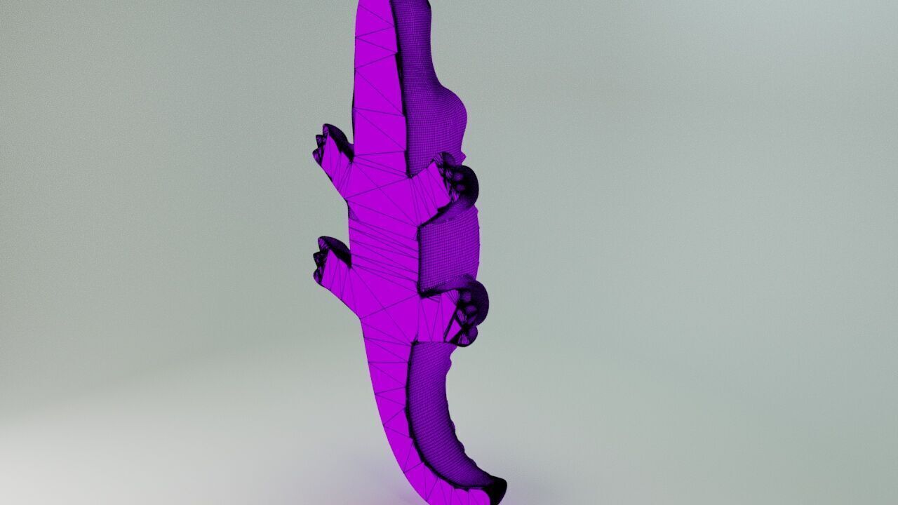 Gummy crocodile 3D print model_13
