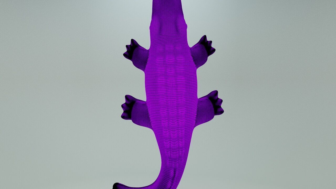 Gummy crocodile 3D print model_12