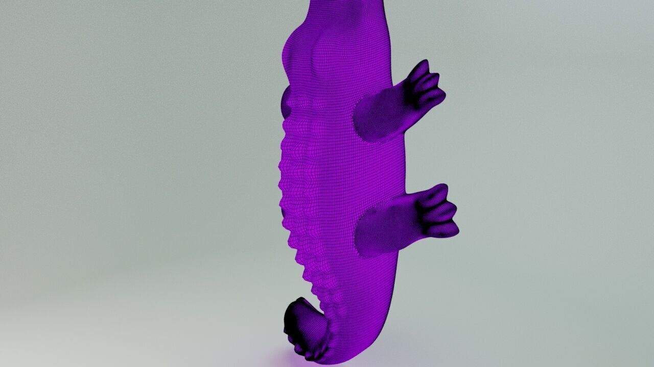 Gummy crocodile 3D print model_11