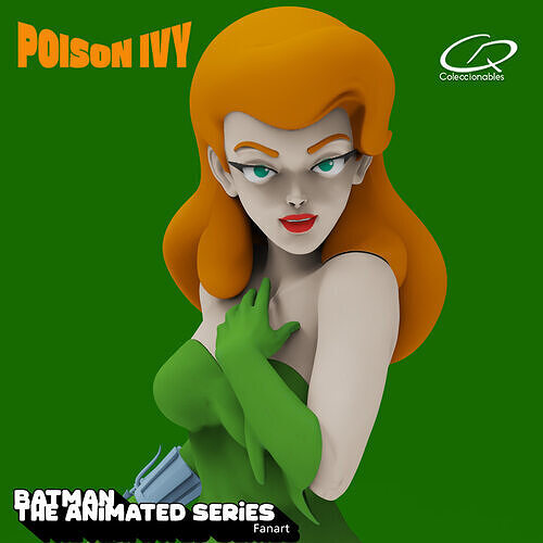 Poison Ivy -  Batman Animated Series Fanart - 3d print  3D print model