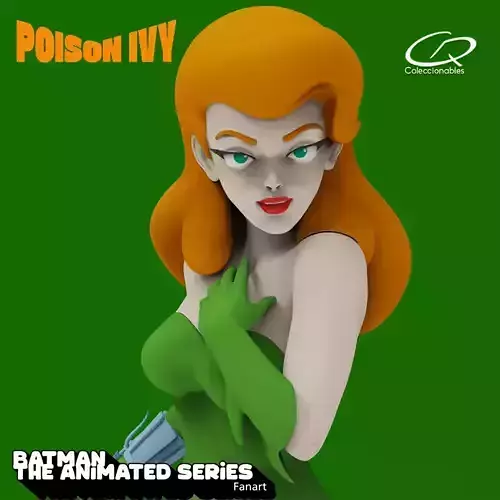 Poison Ivy -  Batman Animated Series Fanart - 3d print 