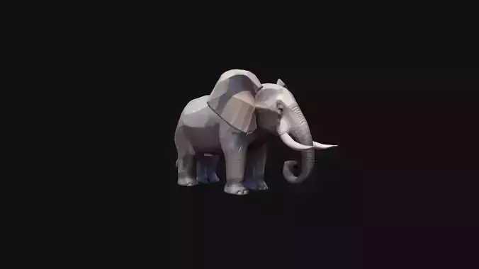  Elephant Largest Land Mamma 3d Render