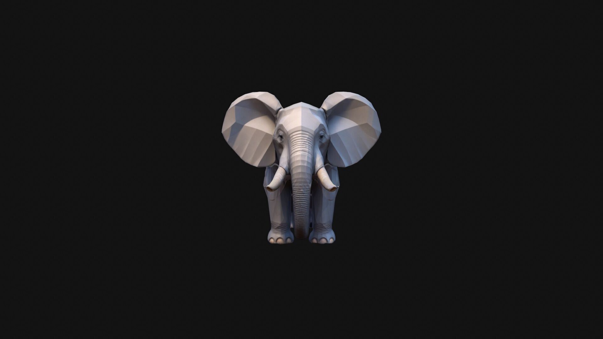  Elephant Largest Land Mamma 3d Render 3D model_2