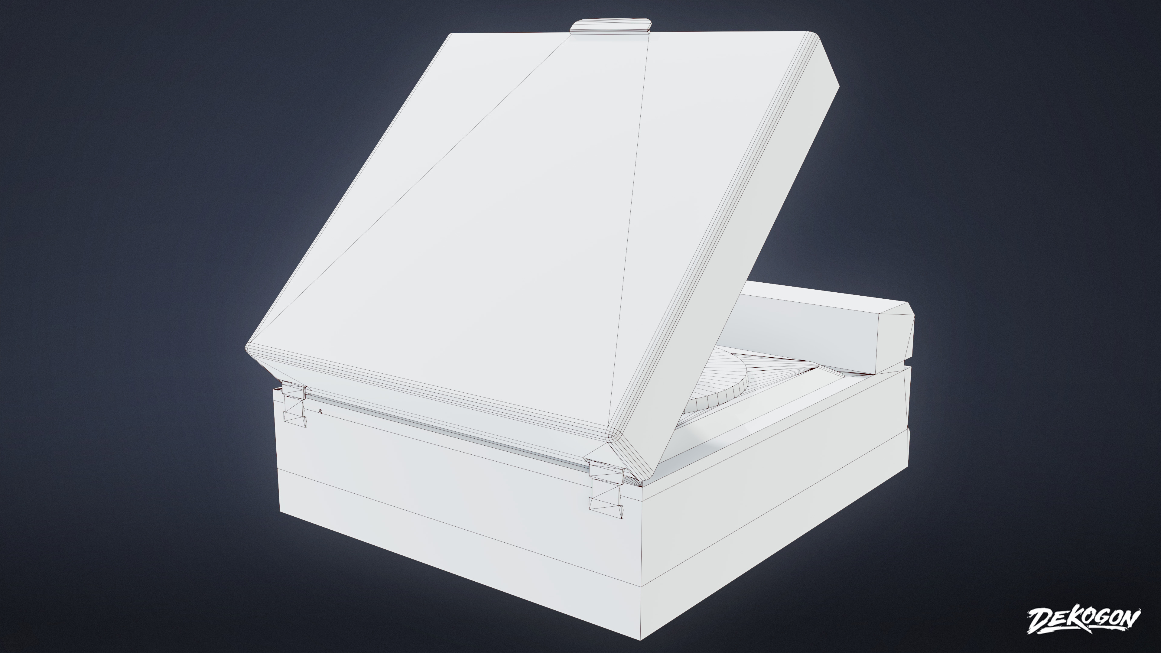 SUBURBS - Stereo System 01 - LOW POLY AND NANITE Low-poly 3D model_9