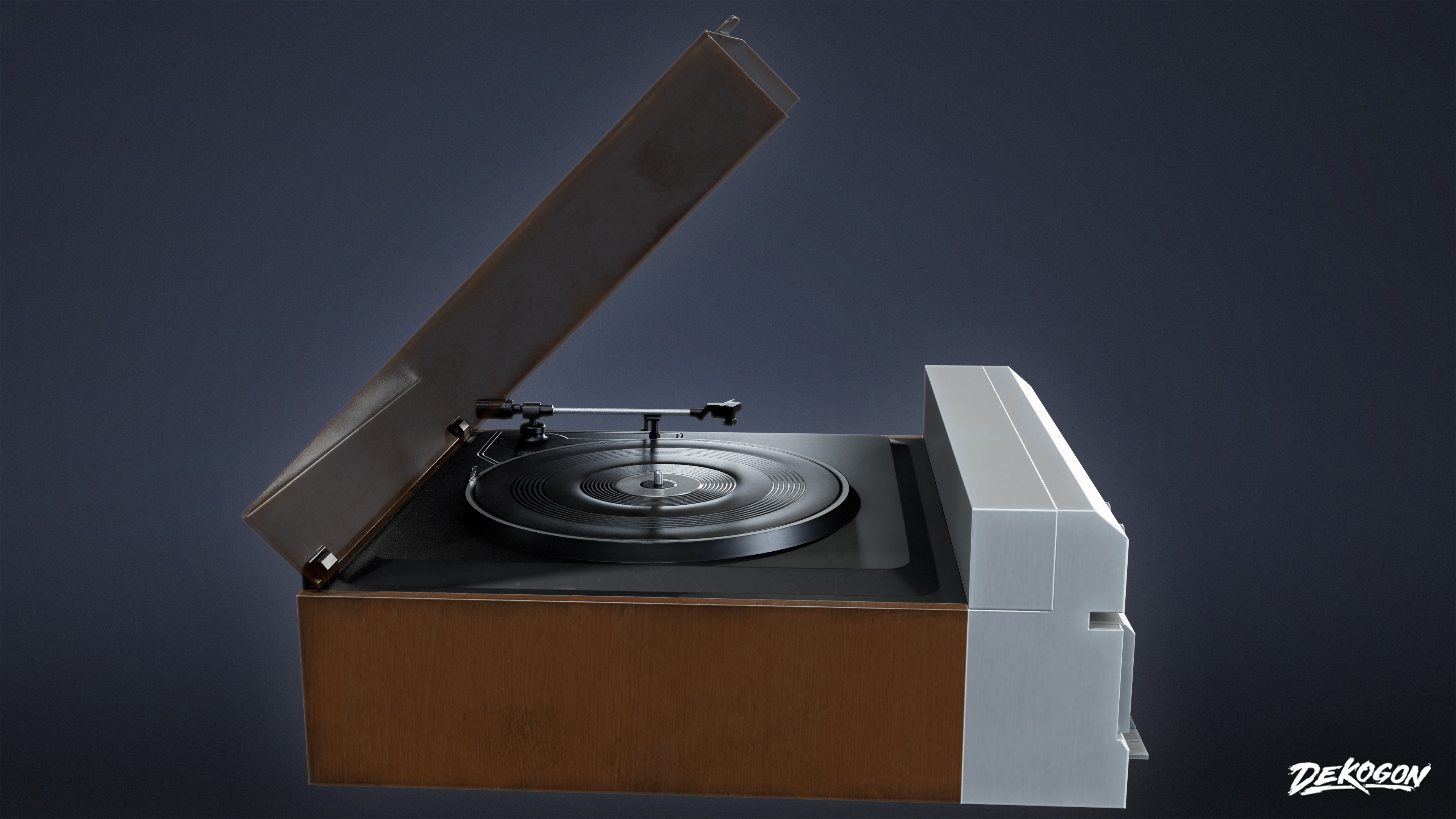 SUBURBS - Stereo System 01 - LOW POLY AND NANITE Low-poly 3D model_2