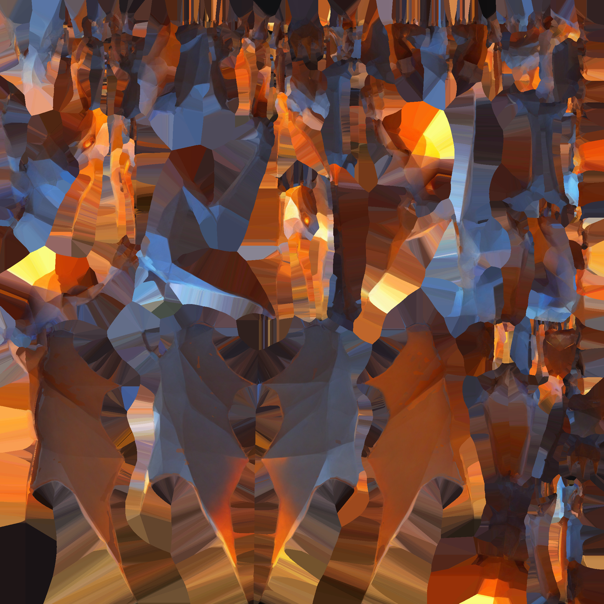 Fiery Ember Man Elemental Character 3d Render 3D model_9