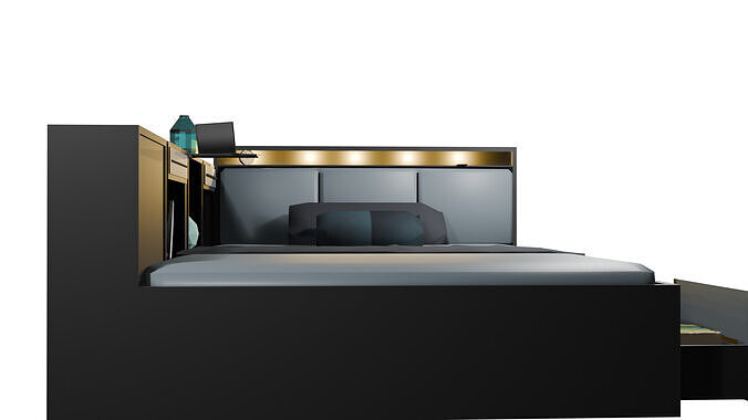 Stylized Bed Free 3D Model by Creative