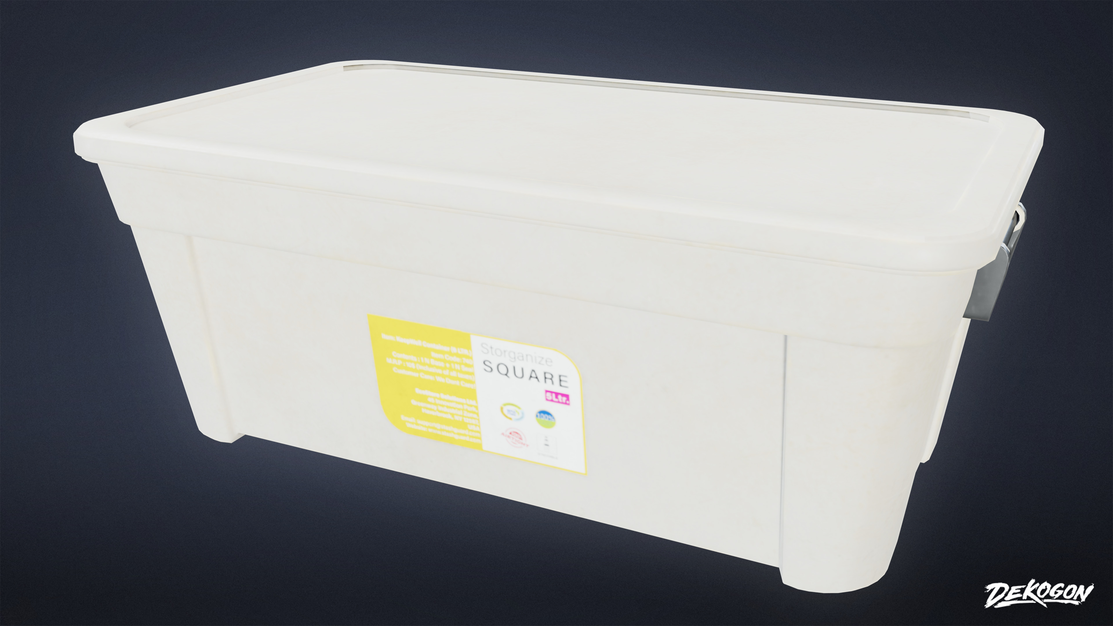 SUBURBS - Storage Containers 15 - LOW POLY AND NANITE Low-poly 3D model_4