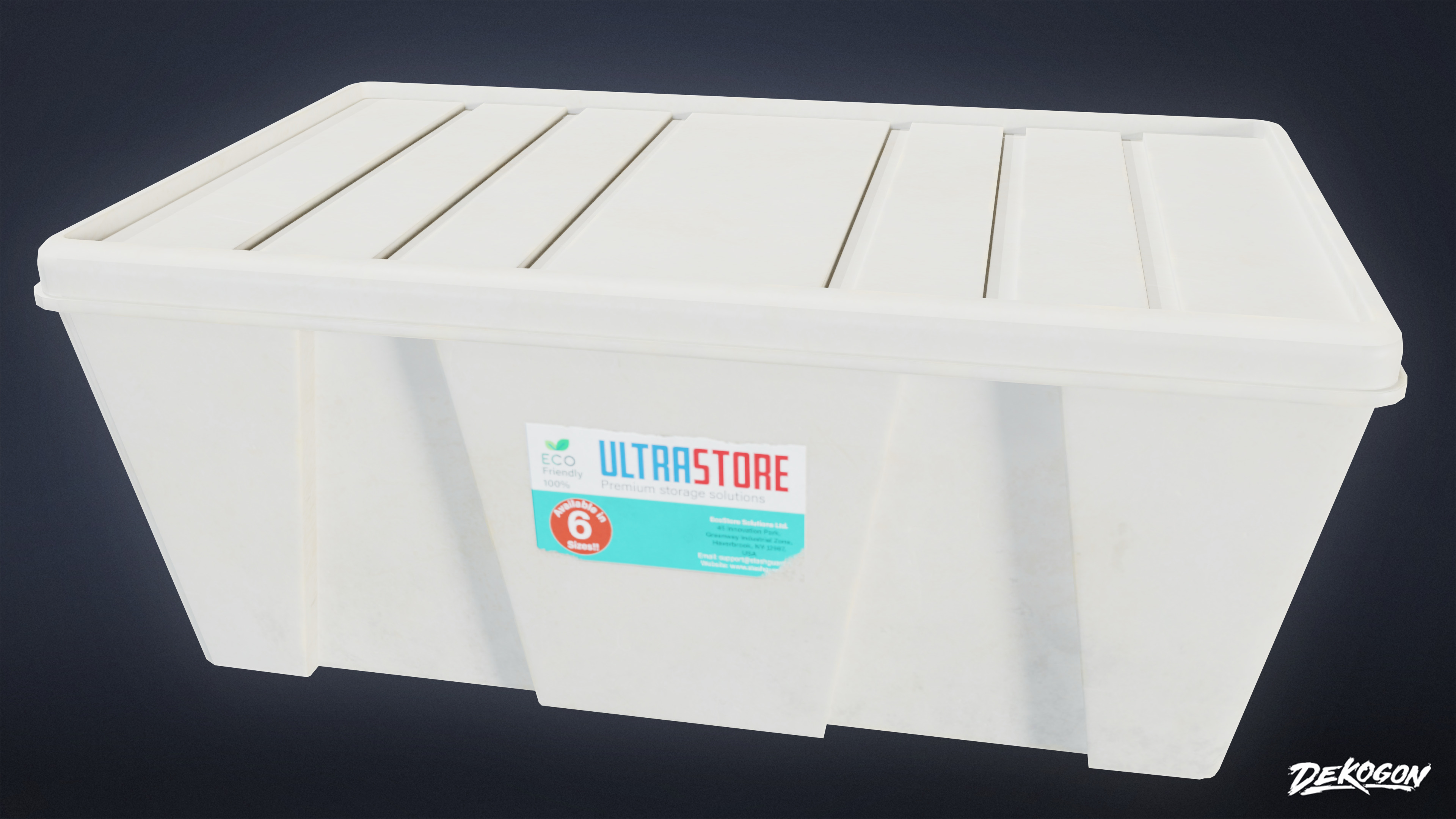 SUBURBS - Storage Containers 15 - LOW POLY AND NANITE Low-poly 3D model_1