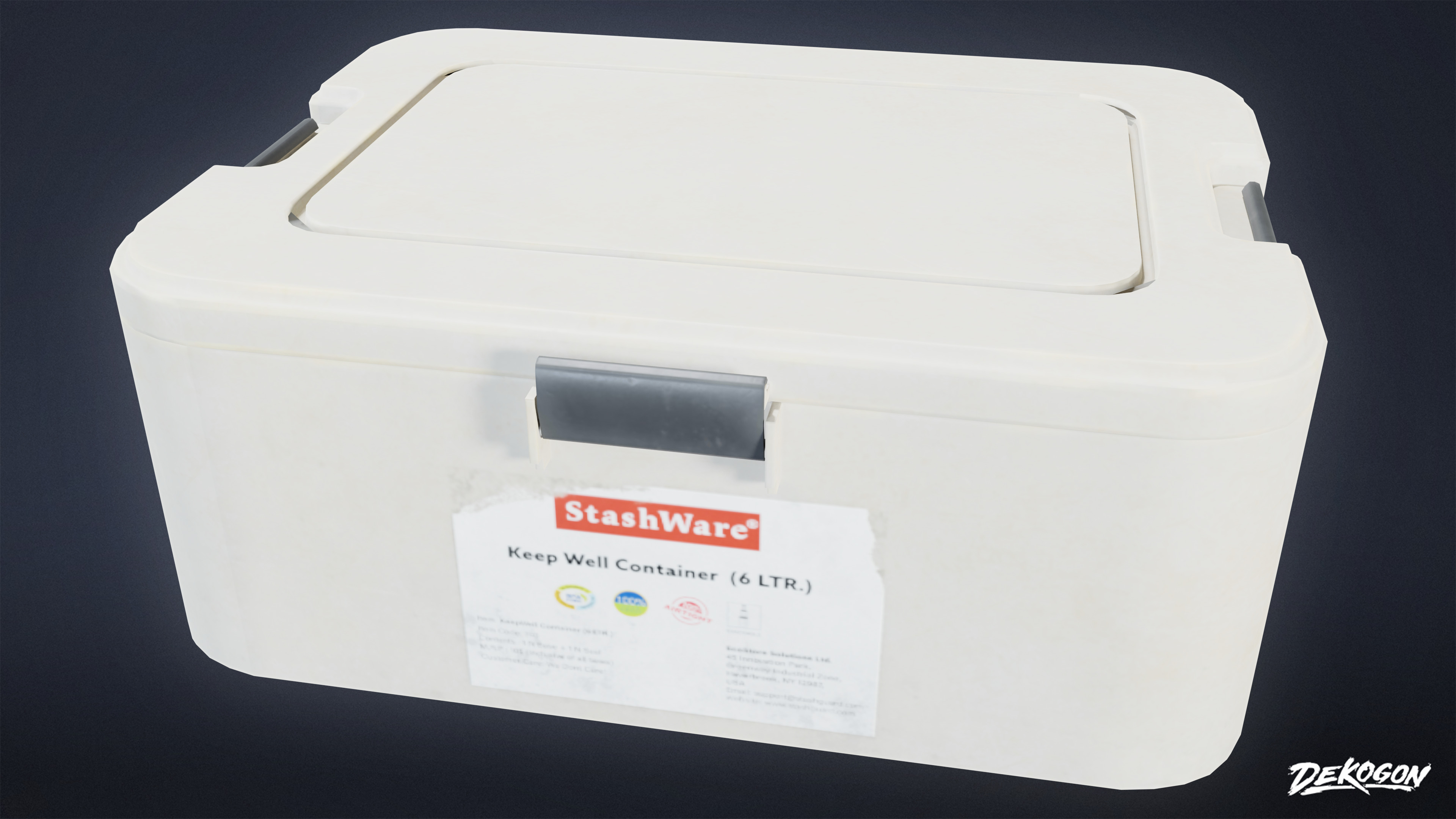 SUBURBS - Storage Containers 15 - LOW POLY AND NANITE Low-poly 3D model_2