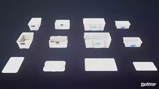 SUBURBS - Storage Containers 15 - LOW POLY AND NANITE