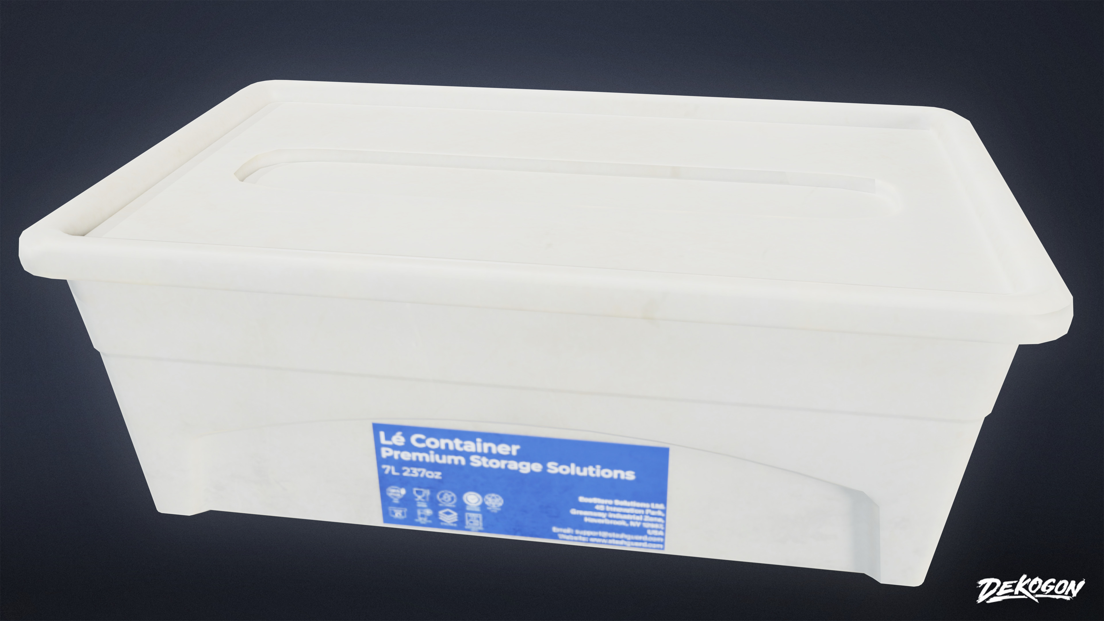 SUBURBS - Storage Containers 15 - LOW POLY AND NANITE Low-poly 3D model_3