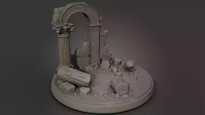 Diorama scene Roman for figure saint seiya