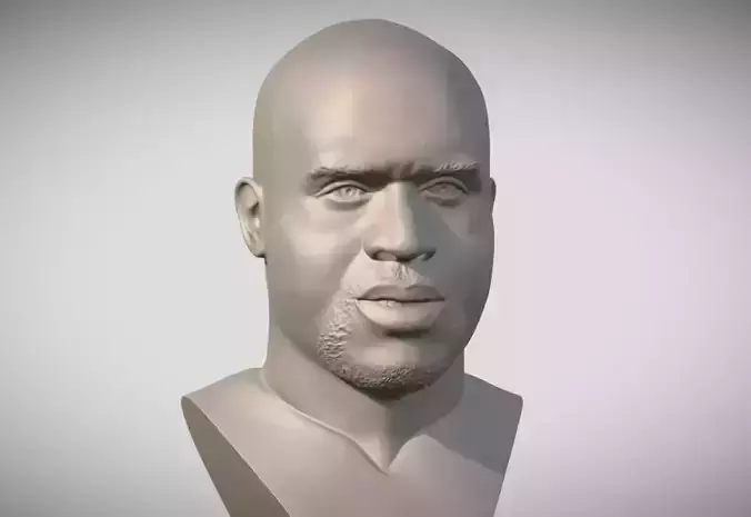 Shaquille ONeal bust 3D print model