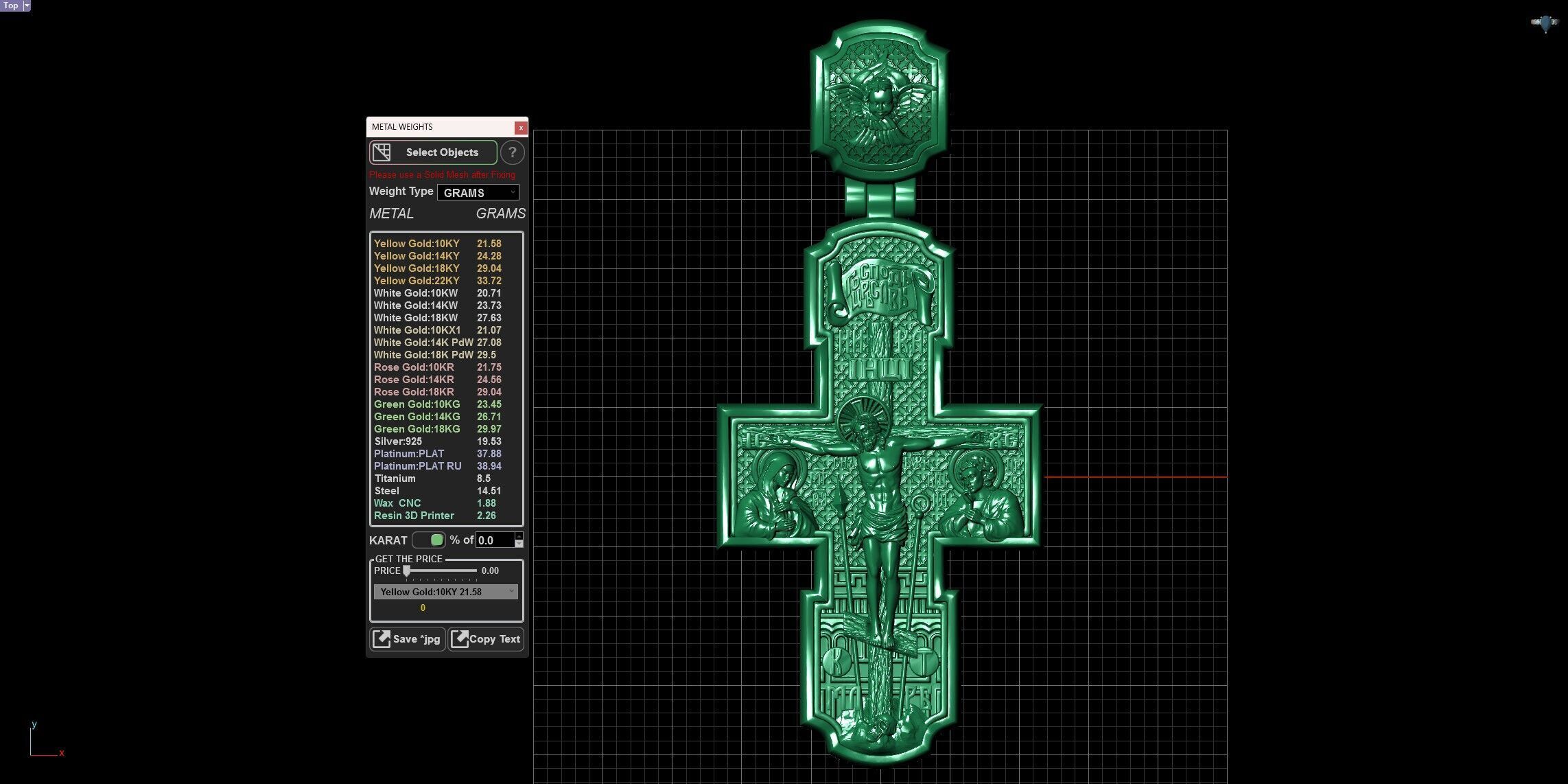 Jesus Christ Crucifixion and The Saints Apostles Orthodox Cross 3D print model_13