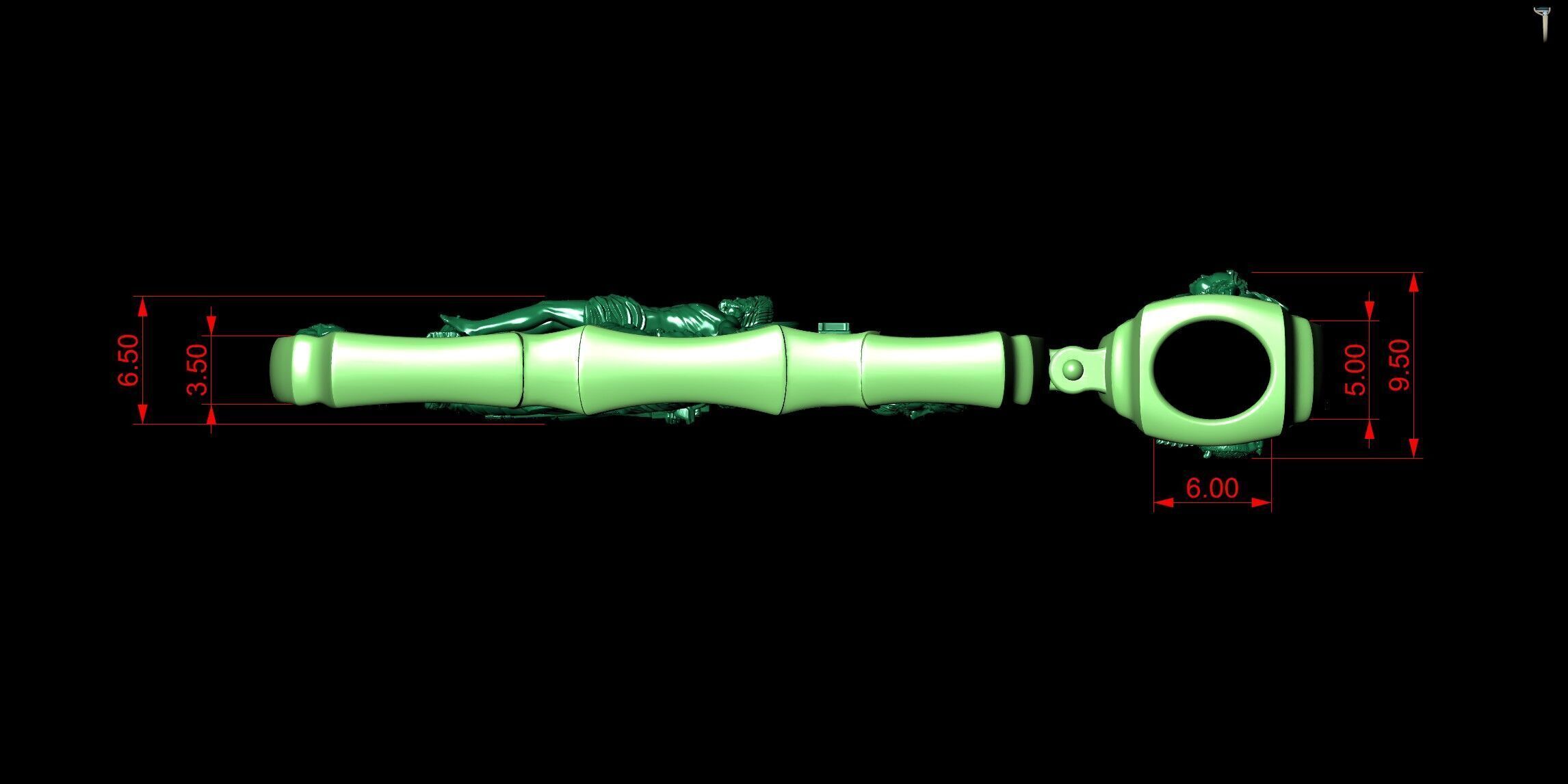 Jesus Christ Crucifixion and The Saints Apostles Orthodox Cross 3D print model_11